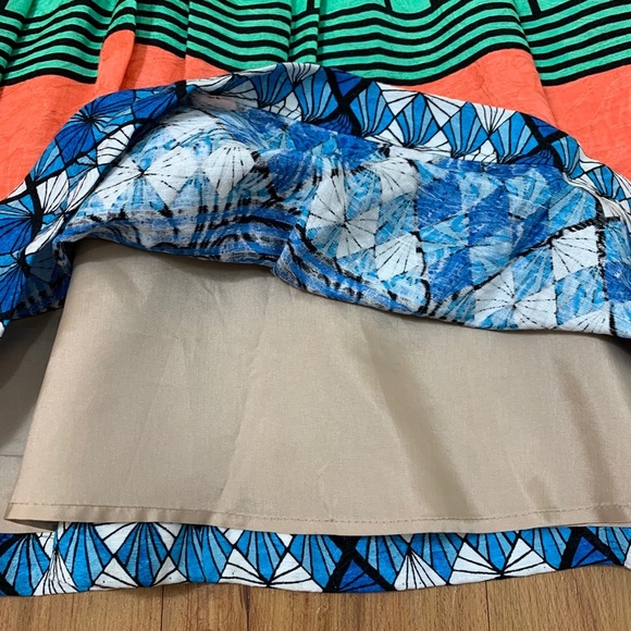 Tracy Reese Silk Sleeveless Multi-Color Mini Dress - Picture 6 of 14